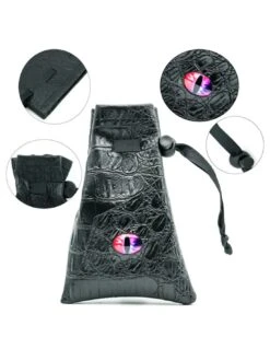Black Leatherette Changeling Eye Dice Bag