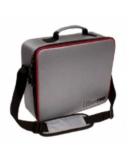 Ultra Pro Collectors Deluxe Carrying Case Silver With Red Trim