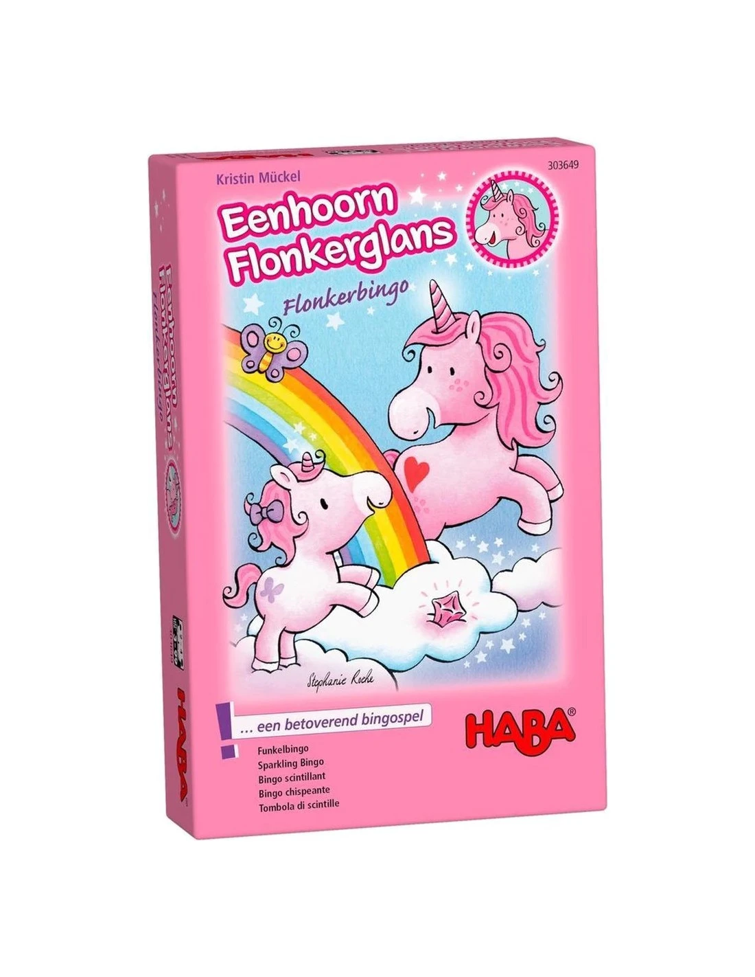 Haba Eenhoorn Flonkerglans: Flonkerbingo 3 Haba Eenhoorn Flonkerglans: Flonkerbingo