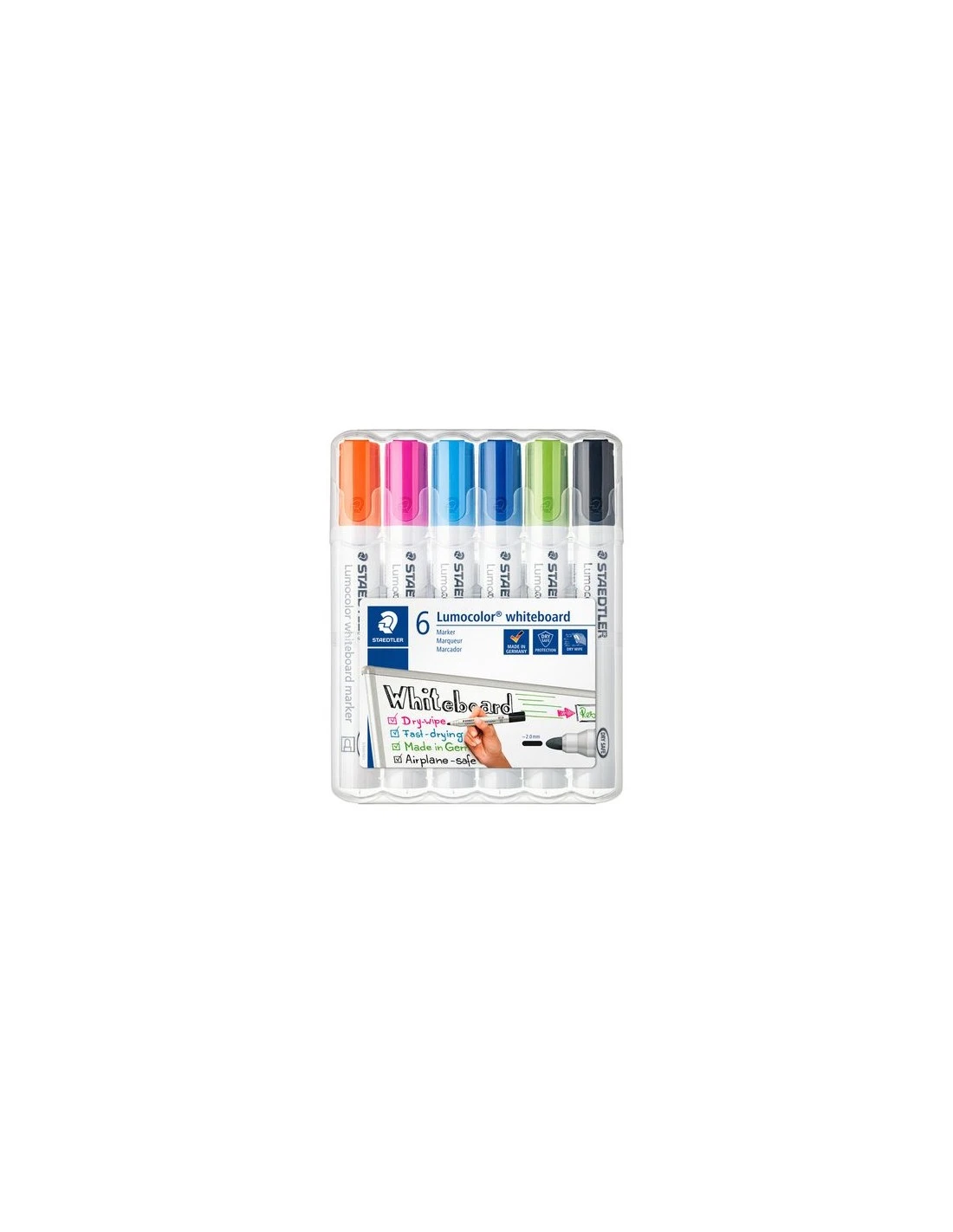 Etui Whiteboard Markers (6) (oranje, Roze, Lichtblauw, Blauw, Groen, Zwart) 3 Etui Whiteboard Markers (6) (oranje, Roze, Lichtblauw, Blauw, Groen, Zwart)