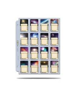 Ultra Pro Hologram Platinum Pages 16-Pocket 3 Hole (100 Stuks)