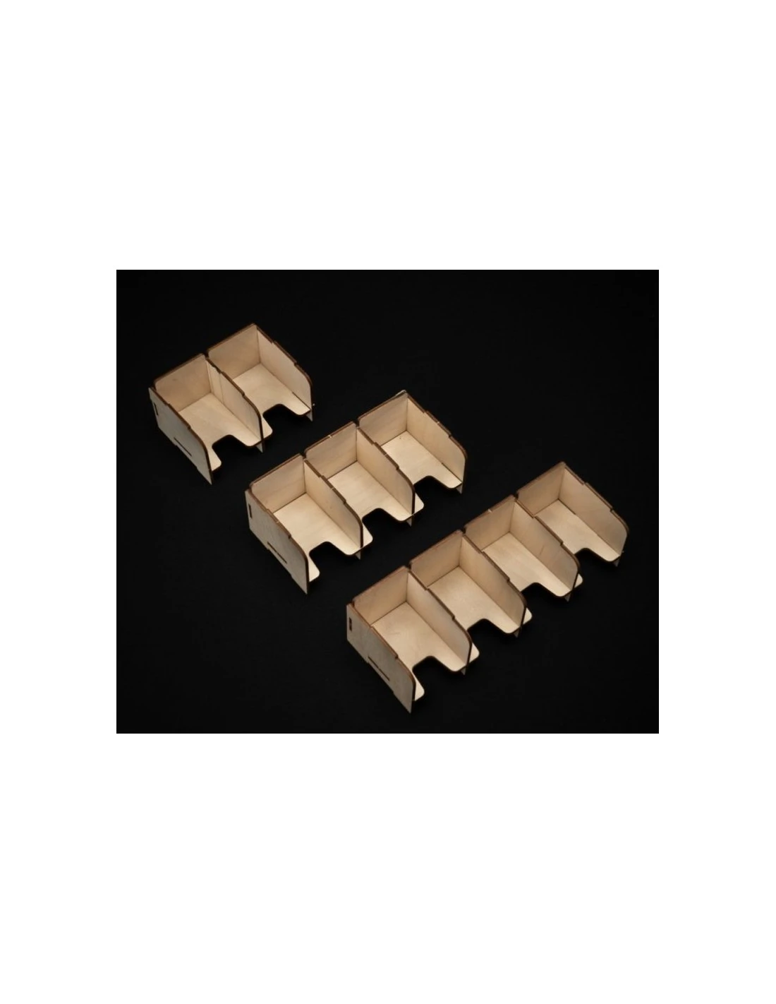 Laserox Stackable Card Holder - Mini 2 Slot 3 Laserox Stackable Card Holder - Mini 2 Slot