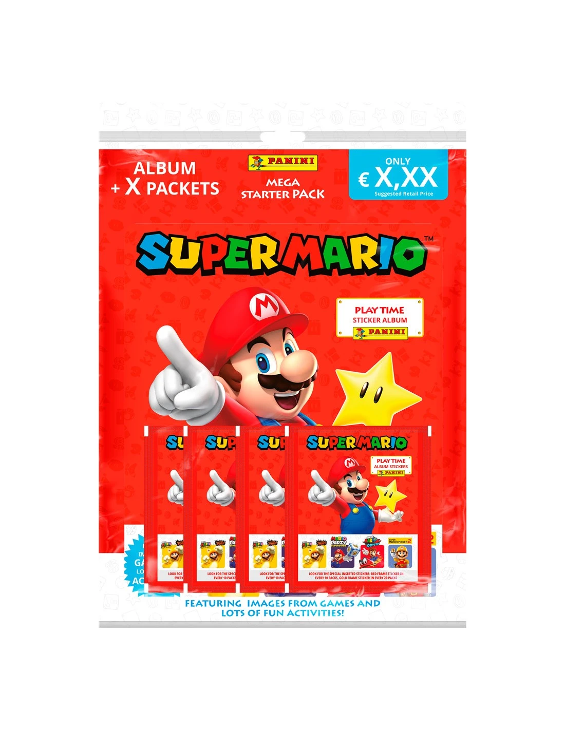 Panini Super Mario Starter Pack 3 Panini Super Mario Starter Pack