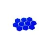 Transparant Hexagons 34mm (10x) - Blauw -Spel Speelgoed Winkel transparant hexagons 34mm 10x blauw